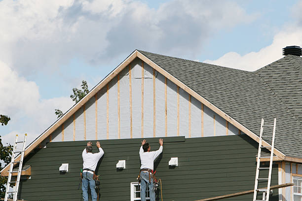 Professional Siding Replacement technician working in South Park, PA